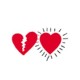 Torn and restored heart